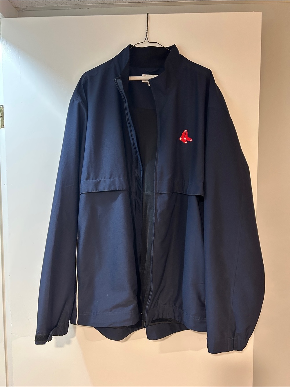 Cutter & Buck Navy Windbreaker with Red Sox Logo